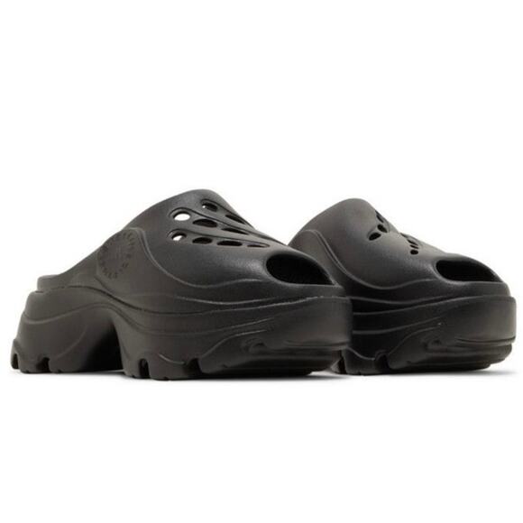 New Women’s Adidas X Stella McCartney Clog Triple Black Size 10W GW2050 - Picture 3 of 11